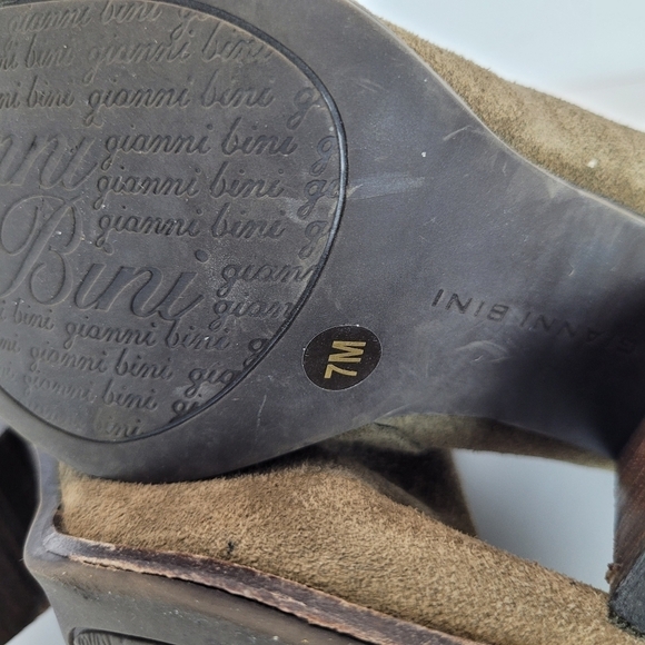 Gianni bini olive green buckled leather boots - Picture 5 of 8